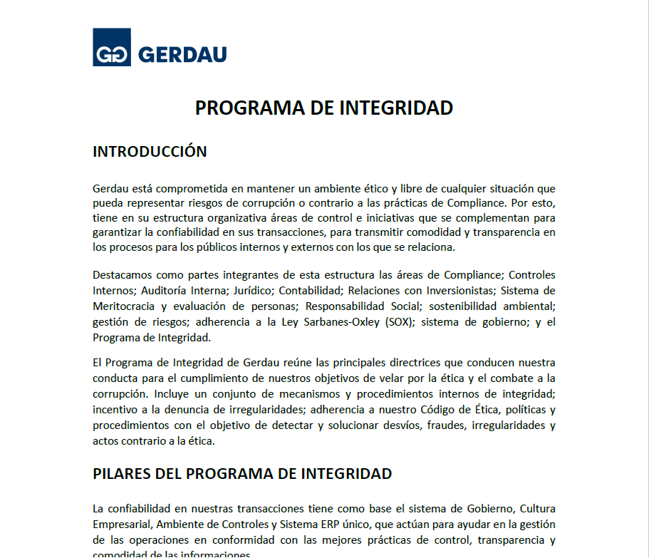 Código de Ética Gerdau